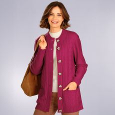 Cardigan col montant