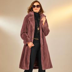 Manteau en fausse fourrure