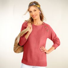 Pull à boutons fantaisie