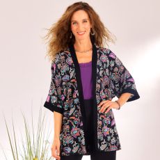 Veste kimono imprimée