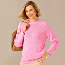Pull en maille moulinée