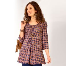 Tunique à boucle fantaisie