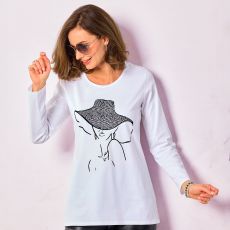 Tee-shirt à imprimé placé