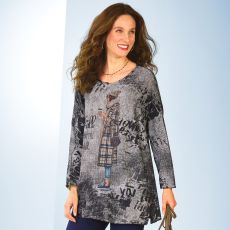 Pull imprimé femme
