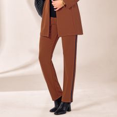 Pantalon tailleur en maille