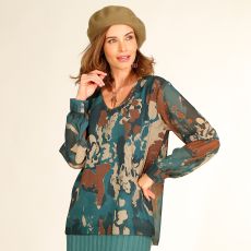 Blouse imprimé tachiste