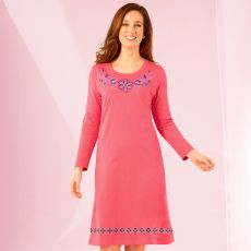 Chemise de nuit brodée