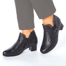 Bottines en cuir