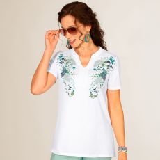 Tee-shirt à motifs placés