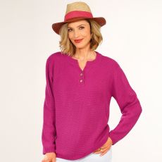Pull en maille point de riz