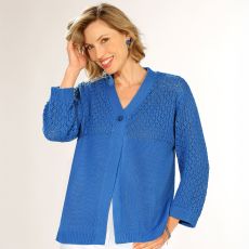 Gilet en maille ajourée
