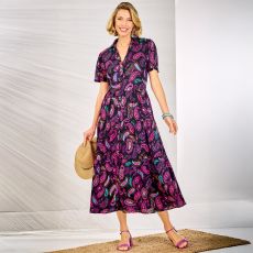Robe longue imprimée