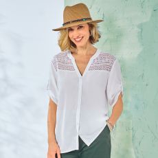 Chemise macramé