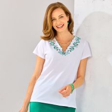 Tee-shirt à broderies