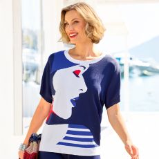 Pull à motif jacquard