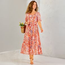 Robe longue imprimée