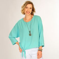 Blouse en crêpe fluide