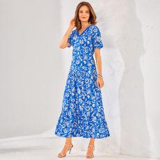 Robe longue imprimée
