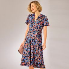 Robe cache-coeur imprimée