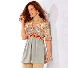 Tunique en maille fantaisie