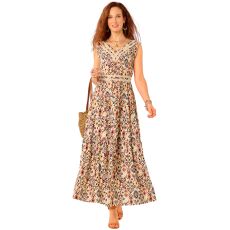Robe longue à volants