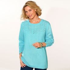 Pull en maille ajourée