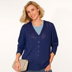 Gilet en maille ajourée