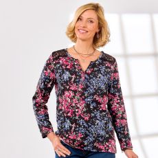 Tee-shirt imprimé dentelle