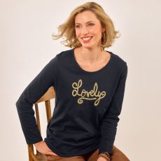 Tee-shirt fantaisie brodé