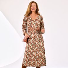 Robe longue imprimée
