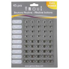 Pile bouton alcaline x 45