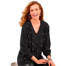 Pull perles fantaisie