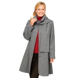 Manteau ample en laine