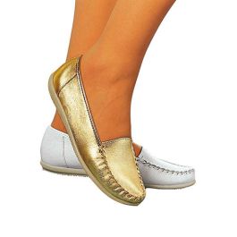 Mocassins plats en cuir