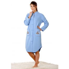 Robe de chambre polaire brodée