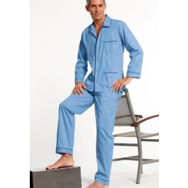 Pyjama uni en popeline homme