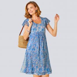 Robe imprimée manches courtes