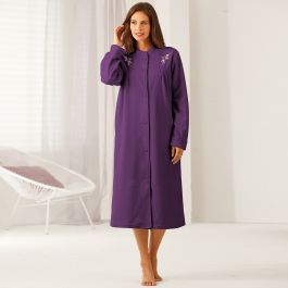 Robe de chambre brodée