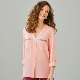 Blouse unie fluide