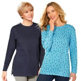 Tunique en jersey pur coton x2