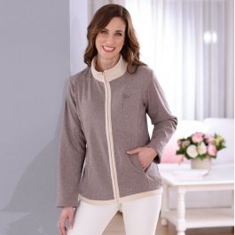 Gilet en polaire avec strass