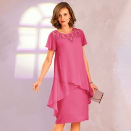 Robe voile et dentelle