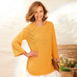 Pull tricot fantaisie