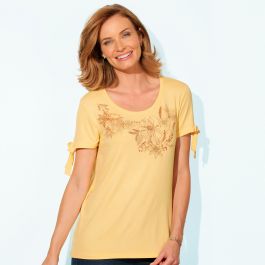 Tee-shirt fantaisie à noeud