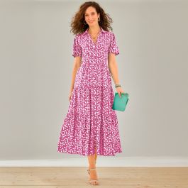 Robe longue imprimée