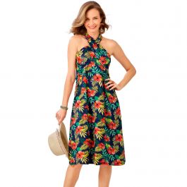 Robe 3 en 1 imprimé exotique