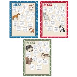 Torchon calendrier 2024 x3