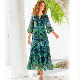 Robe longue imprimée