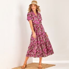 Robe longue imprimée
