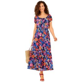 Robe longue imprimée
